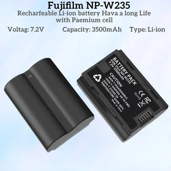 1-5pacote7, 2v3500 мачпотенциал aakku для fujifilmNP-W235 и совместим с fujifilmX-H2S, gfx 50s ii, gfx 100s, X-T4 и VG-XT4