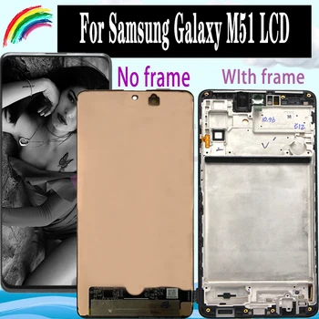 100% Новый Оригинальный Дисплей Для Samsung Galaxy M51 M515 M515F M515F/DS LCD Сенсорный Экран Дигитайзер В Сборе Для Samsung M51 LCD