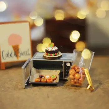 5шт гениальный мини модели печенье смолы миниатюрные файлы cookie съемки реквизит СДЕЛАЙ САМ миниатюрный десерт Джем печенье