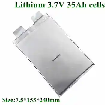7шт литиевый элемент высокой емкости 3.7v 35Ah 30ah lipo полимер 32Ah для diy pack электроинструмент для электровелосипеда deep cycle 7s 24v litio