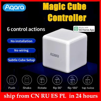 Aqara Magic Cube Control Zigbee, управляемый шестью действиями для устройства 