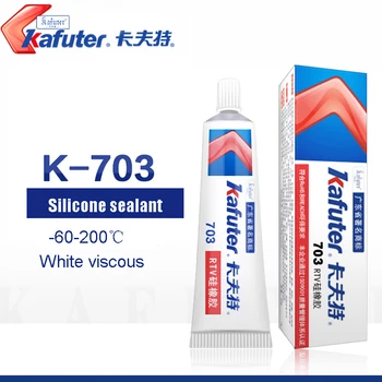 Kafuter K-703 45 г Клейкого белого Герметика Силиконовый Резиновый Клей для стекла, Металла, Пластиковой плитки, водонепроницаемой изоляции