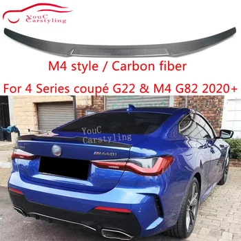 M4 Стиль Спойлер Из Углеродного Волокна Для BMW 4 Серии G22 M4 G82 2020 + Спойлер На Крыло Багажника Для Стайлинга Автомобилей