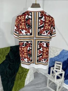 Q05232 Горячая распродажа, Новая мода 2023, Рубашки поло, популярный известный бренд, модный дизайн, стиль вечеринки, мужская одежда