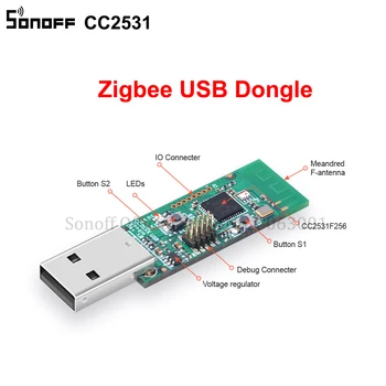 SONOFF Zigbee CC2531 USB Dongle Sniffer Модуль Анализатора пакетных протоколов с голой платой Модуль Захвата пакетов USB-интерфейса Dongle