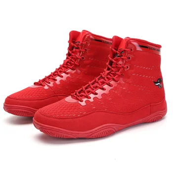 TaoBo 2023 Мужские Боксерские ботинки с высоким берцем, Большие Размеры 46 45, Женские Спортивные Тренировочные ботинки Для борьбы В помещении, Обувь для тяжелой атлетики