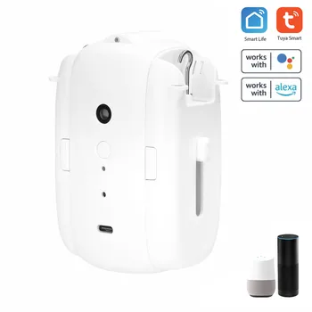 Tuya Smart Life WIFI, электрический мотор для занавесок, робот-открывалка для занавесок, Управление голосом / приложением, Совместимость с Alexa Google Home