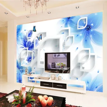 beibehang papel de parede Фантазийные цветы 3D ТВ фон 3D ангел обои домашний декор манчестер Сити 3d напольная плитка