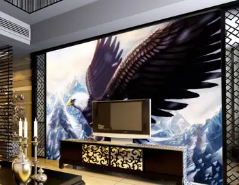 beibehang Пользовательские настенные обои с изображением Орла и животных для гостиной украшения дома ТВ фоновое фото 3D обои для спальни декор