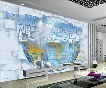 beibehang Пользовательские обои papel de parede фотообои фреска 3D стерео HD мода английская карта 3D ТВ фон спальня фрески обои
