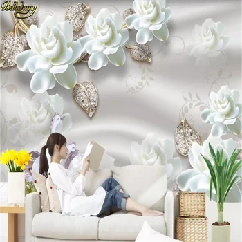 beibehang Пользовательские обои фреска ювелирные изделия цветочные обои домашний декор papel de parede обои для гостиной 3d обои