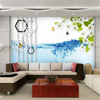 beibehang Пользовательские обои, 3d настенная роспись, современная минималистичная рамка, персиковый ТВ-фон, настенная живопись, обои для домашнего декора, обои