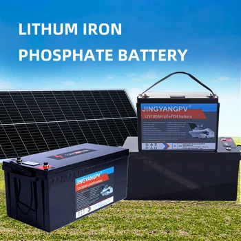 Аккумулятор LiFePO4 12V 100AH 200AH, водонепроницаемые аккумуляторы для гольф-кара для кемперов на колесах, 4000 циклов автономной солнечной энергии для бездорожья