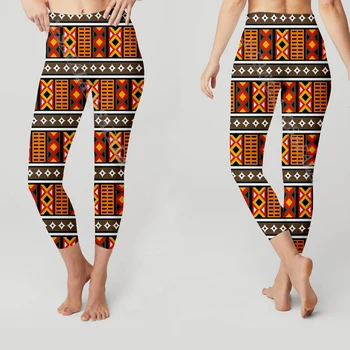 Африка, Африканское искусство, леггинсы с 3D принтом по всему телу, облегающие брюки для техников, летний подарок для женщин-5