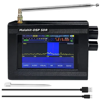 Версия 1.10D, малахитовый приемник DSP SDR, радиоприемник AM SSB с 3,5-дюймовым ЖК-экраном
