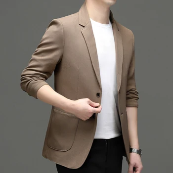 Весенне-летний взрыв высококачественной моды и красивой корейской версии, тонкий мужской маленький костюм, деловое повседневное одиночное пальто West.