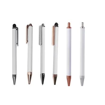 Высококачественная шариковая ручка для студентов, Сублимационная заготовка для ручки с металлическим корпусом, заготовки для ручки для индивидуального рекламного подарка