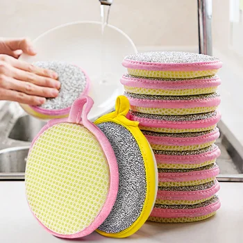 Двусторонняя Меламиновая губка для мытья посуды многоразового использования, моющаяся Чистящие средства Кухонные губки для мытья посуды Щетка для посуды