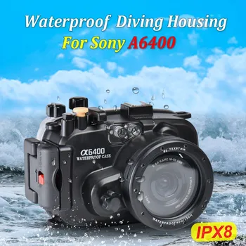 Для Sony A6400 Корпус камеры водонепроницаемый IPX 8 Глубина погружения 40 м Свободно фотографируемый подводный защитный чехол Оборудование