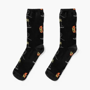 Забавные мужские носки Tuba Guy, мультяшные носки, компрессионные чулки для баскетбола