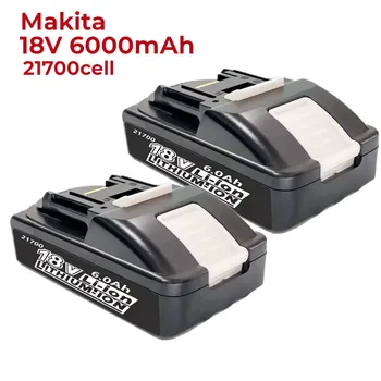 Замена Аккумуляторной Батареи 21700 Ячеек для Makita 18V 6000mAh Аккумуляторная Литий-Ионная Дрель Электроинструмент BL1840 BL1845 BL1860