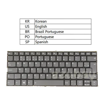 Клавиатура для ноутбука с подсветкой Lenovo PD4SB PD4SB- US KR PO SP BR PD4SBSkypeHT-KO SN20Q40632 NSK-BWSBQ AELF3P00510 SN3374BL Новая