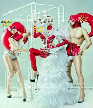 Костюмы Bar GOGO, костюмы GOGO для мужчин и женщин, костюм red horn