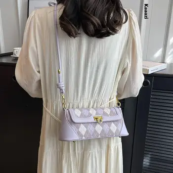 Кошельки и сумки Лето 2023 Новая модная роскошная дизайнерская сумка через плечо для женщин, высококачественная большая сумка через плечо, универсальная