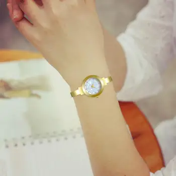 Красивые женские часы с завинчивающейся заводной головкой, украшенной стразами, женские металлические часы в простом стиле, легкие женские часы, Модные аксессуары