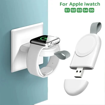 Креативное Беспроводное Зарядное Устройство Для Apple Watch 6 5 4 3 SE Серии iWatch Аксессуары Портативная USB-Док-станция Для Зарядки AppleWatch
