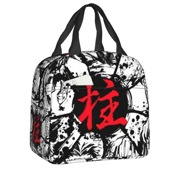 Манга Demon Slayer, изолированная сумка для ланча для женщин, водонепроницаемая сумка-холодильник Kimetsu No Yaiba, сумка для ланча, Пляжный кемпинг, путешествия