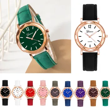 Модные цифровые часы Круглые минималистичные модные Элегантные женские наручные часы Деловые повседневные минималистичные кварцевые часы на каждый день