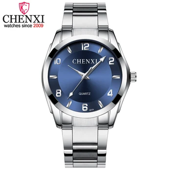 Мужские часы бренда CHENXI, модные роскошные водонепроницаемые часы из нержавеющей стали, мужские спортивные кварцевые часы, мужские подарочные украшения, наручные часы