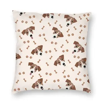 Наволочка для Джека Рассела терьера, домашняя декоративная подушка для любителей собак, наволочка для дивана с двусторонней печатью