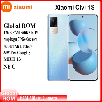 Новый Мобильный Телефон Xiaomi Civi 1S 5G Global Rom 4500mAh Аккумулятор 55W 6,55 