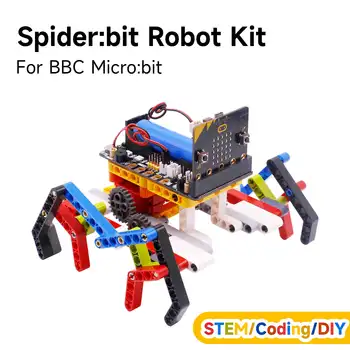 Обучающий набор Microbit Programmable Building Block Spider Graphic DIY Robot Toy с платой расширения Superbit для кодирования детей