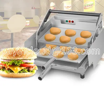 Оптовый электрический тостер для приготовления булочек для гамбургеров BEIJAMEI / Коммерческая машина для приготовления котлет на гриле для гамбургеров