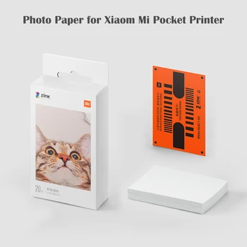 Оригинальная фотобумага Mi для Mi Pocket Printer 50ШТ Без печати чернилами 3 дюйма Прочная цветная клейкая бумага для принтера