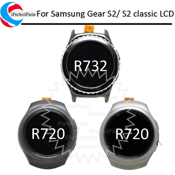 Оригинальный Super AMOLED Для Samsung Gear S2 R720 ЖК-дисплей с сенсорным Экраном, дигитайзер Samsung Gear S2 classic R732 LCD
