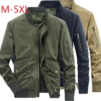 Осенне-зимняя куртка мужская из 100% хлопка, деловая повседневная мужская куртка-карго в стиле милитари с несколькими карманами, мужские куртки и пальто Chaqueta Hombre 5XL