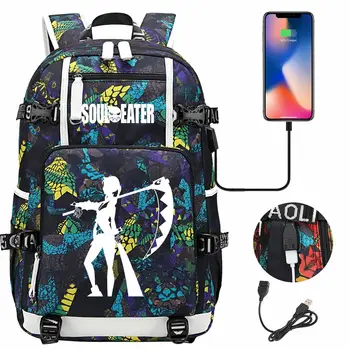 Поддержка 30 цветов Узор Индивидуальные Принты USB Классический стиль Мужской Походный рюкзак Рюкзак для подростков Школьная сумка для студентов