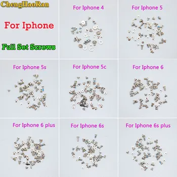 Полный комплект винтов ChengHaoRan для iPhone 4 5 5S 5C 6g 6 Plus 6S 6S Plus 7 7plus 8 8 plus x Ремонтные Болты Мобильные Аксессуары