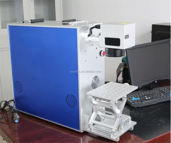 Портативная мини-волоконно-лазерная маркировочная машина мощностью 30 Вт 50 Вт/лазерный принтер/3D-печать логотипа