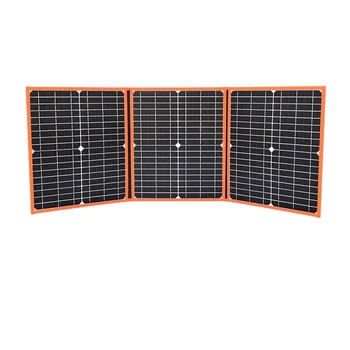 Портативная складная солнечная панель Гибкая солнечная панель 60 Вт с контроллером 18 В 3.33A Подходит для дома, кемпинга, путешествий на колесах