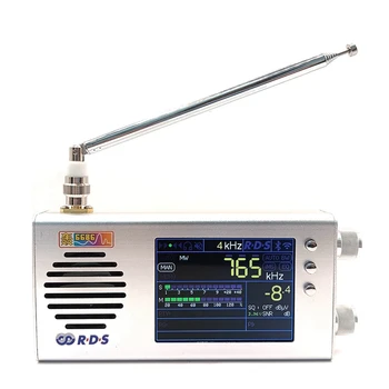 Радиоприемник 2-го поколения TEF6686 FM / MW / коротковолновый HF / LW Версия прошивки V1.18 3,2-дюймовый ЖК-дисплей + металлический корпус + динамик