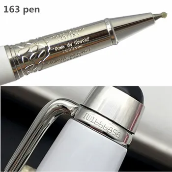 Роскошная белая керамико-металлическая шариковая ручка Monte 163 MB с серийным номером, высококачественные канцелярские принадлежности, Офисные подарочные ручки