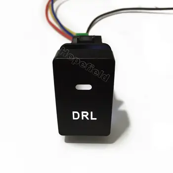 Светодиодный Выключатель DRL Белого цвета с Подсветкой Кнопки Управления Дневным Ходовым Фонарем Для Honda Jazz Civic 2016-2018 Jade XRV CRV