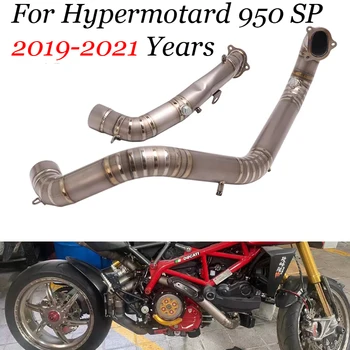Слипоны Для DUCATI Hypermotard 950 SP 2019 20 2021 Выхлопная Труба Мотоцикла Из Титанового Сплава С Двойным Передним Соединением Улучшено