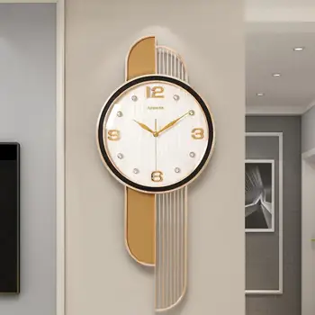Современные легкие Роскошные настенные часы для гостиной, декоративные настенные часы для креативного дома, простые часы, настенные, скандинавские Модные Кварцевые