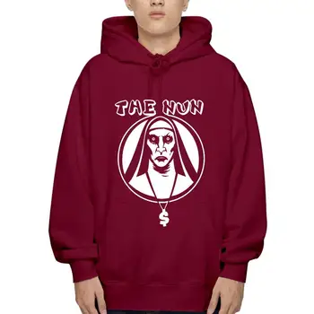 Черная верхняя одежда The Nun Catholic Horror Terror с капюшоном на заказ